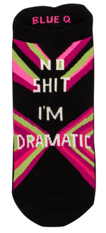 No Shit I'm Dramatic - Funny Women's Trainer Socks | Laughing Sisters UK