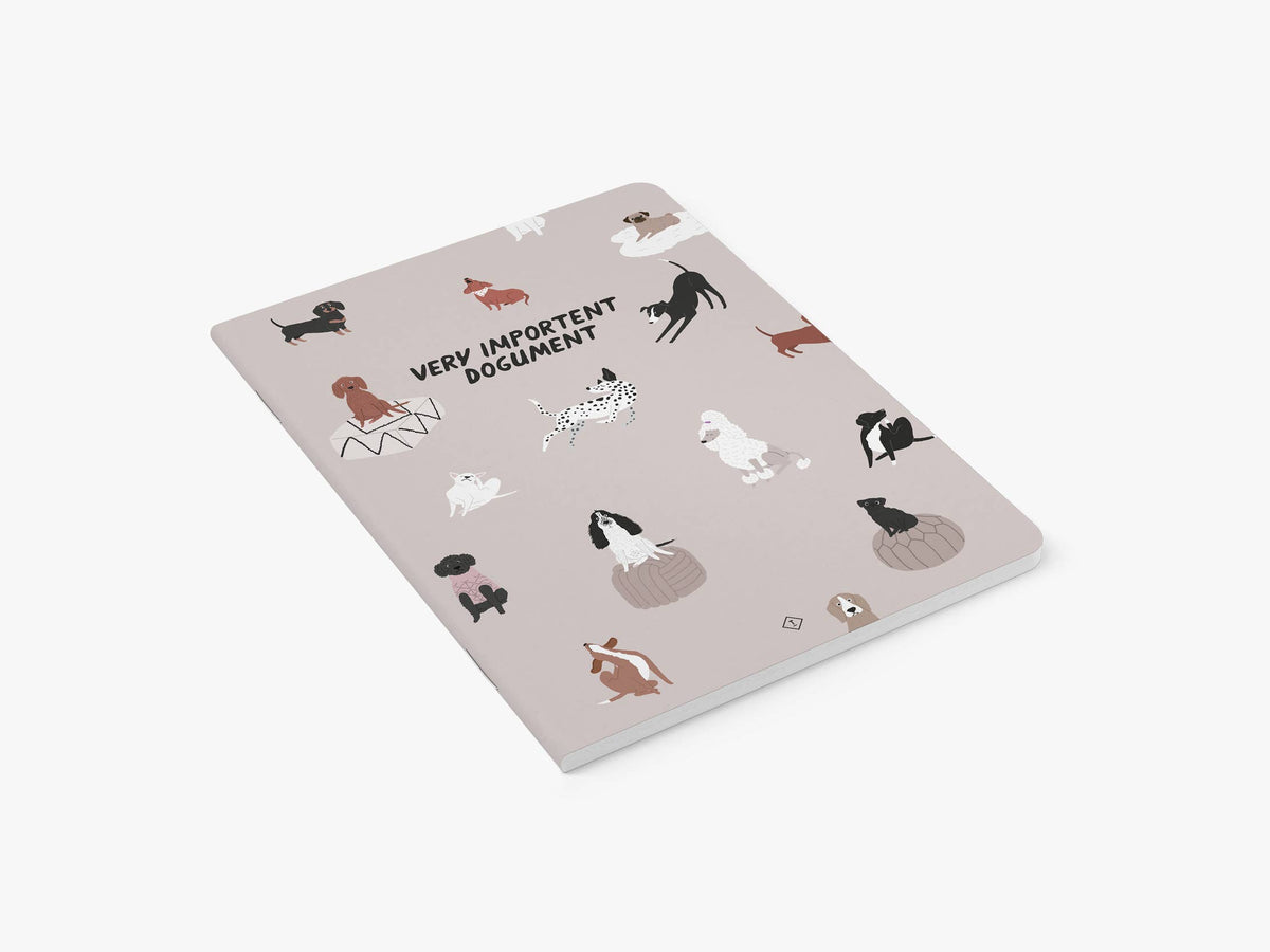 'Very Important Dogument' Notebook | Laughing Sisters UK
