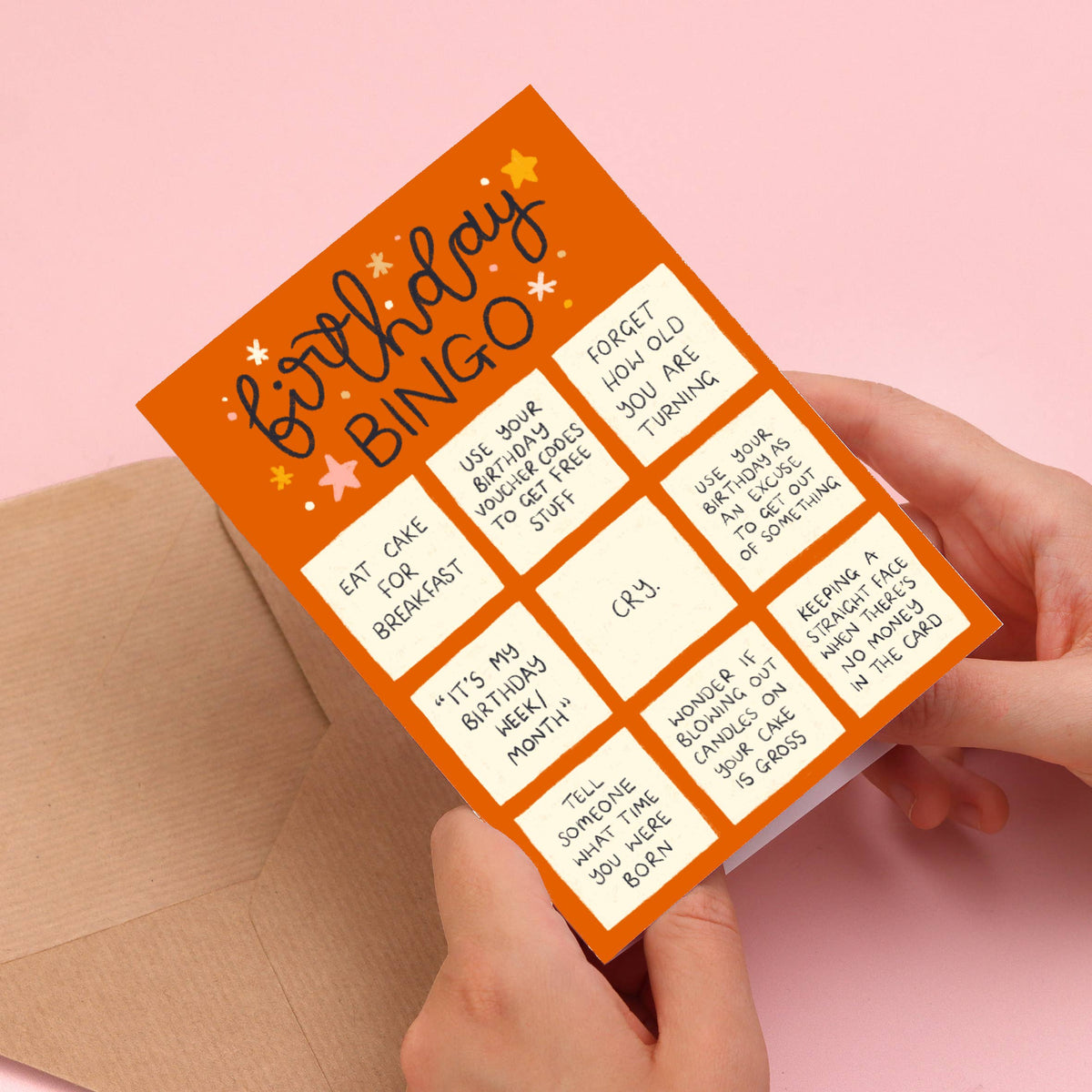 Birthday Bingo - funny birthday card by Oh Laura | Laughing Sisters UK
