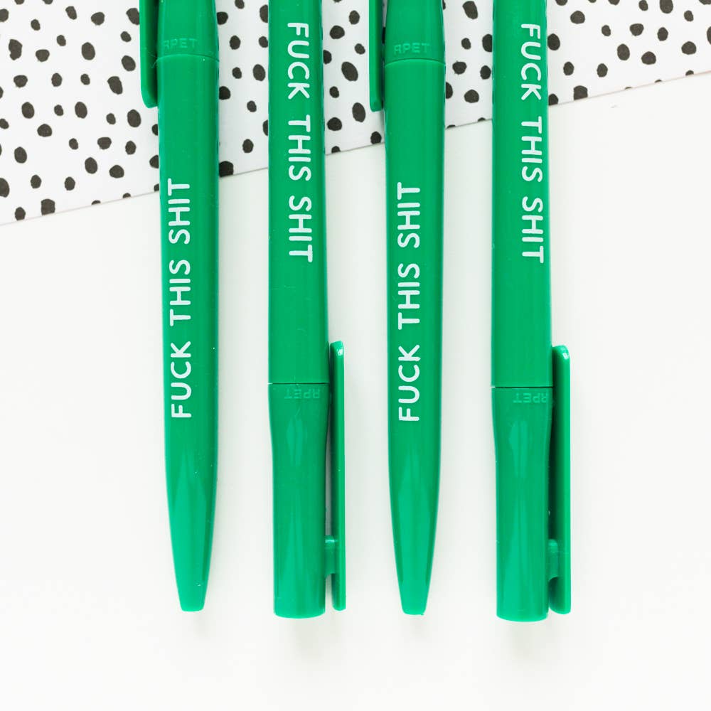 Fuck this shit pen | Sweary stationery from Laughing Sisters UK