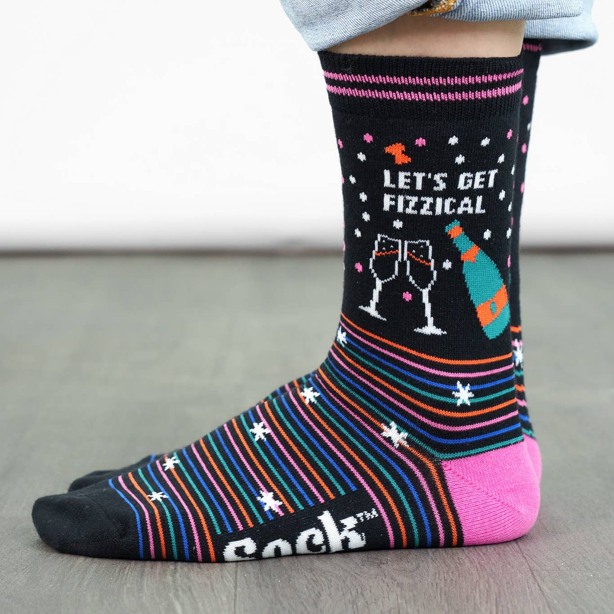 Let's Get Fizzical - Funny Women's Socks | Laughing Sisters UK