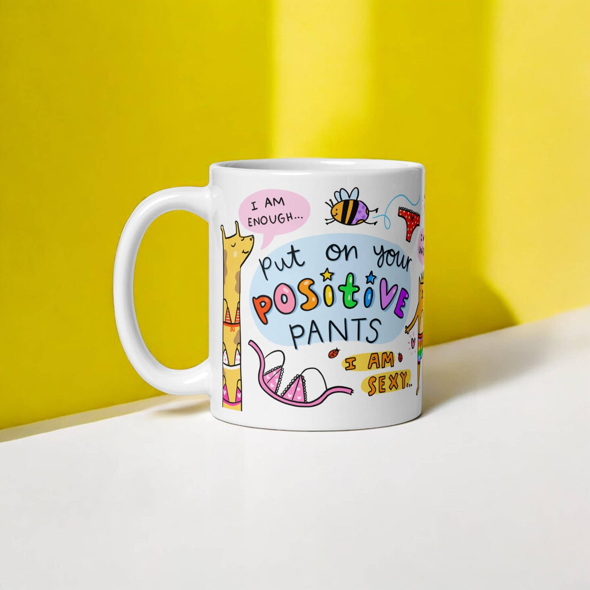 Positive Pants Motivational Mug Self Care Gift | Laughing Sisters UK
