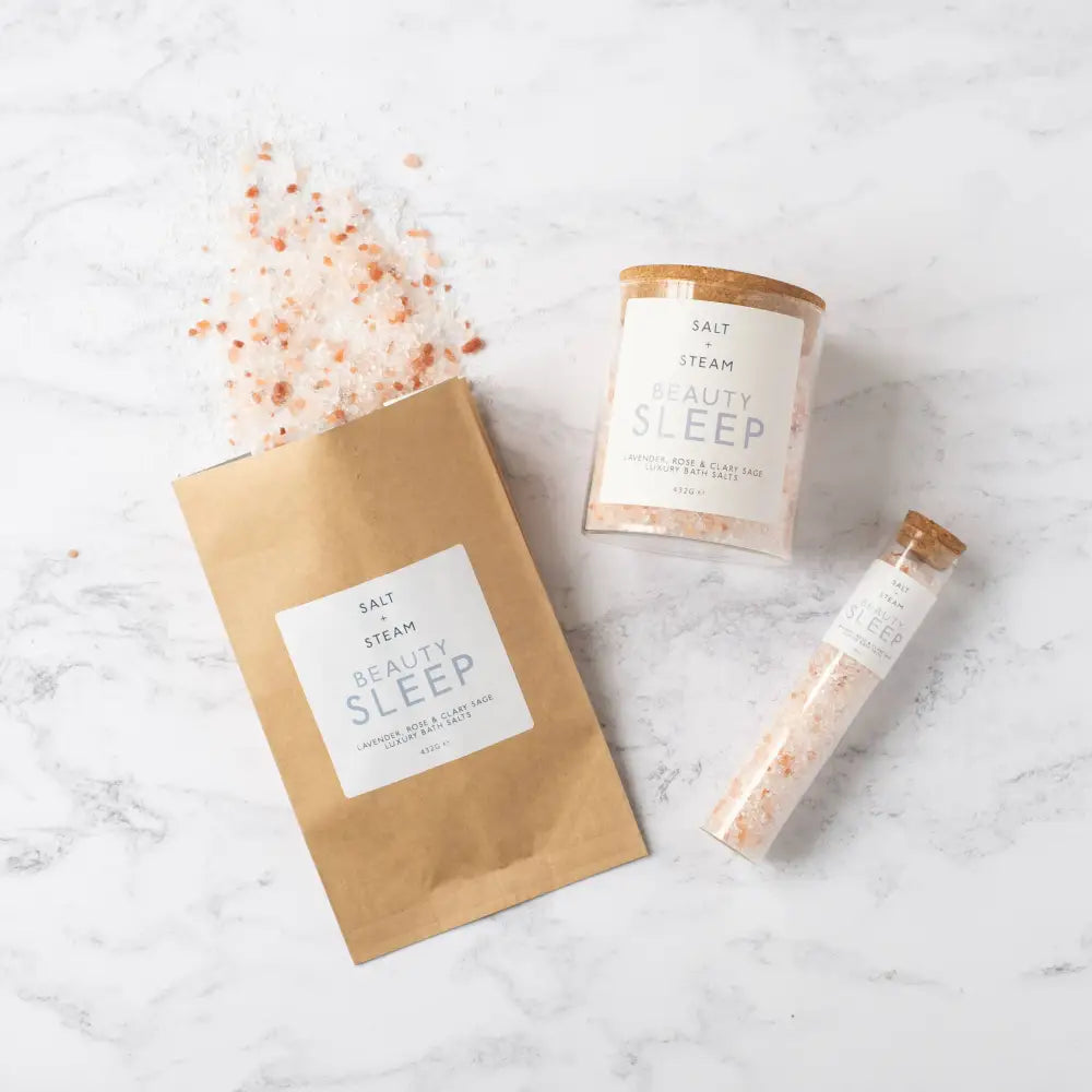 Beauty Sleep - Lavender & Rose Bath Salts 80g - Bath & Beauty