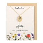 Birth Month Flower Necklace - Jewellery