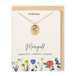 Birth Month Flower Necklace - Jewellery