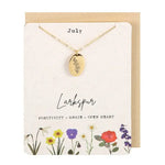 Birth Month Flower Necklace - Jewellery