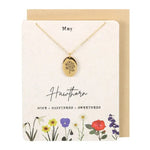 Birth Month Flower Necklace - Jewellery