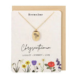 Birth Month Flower Necklace - Jewellery