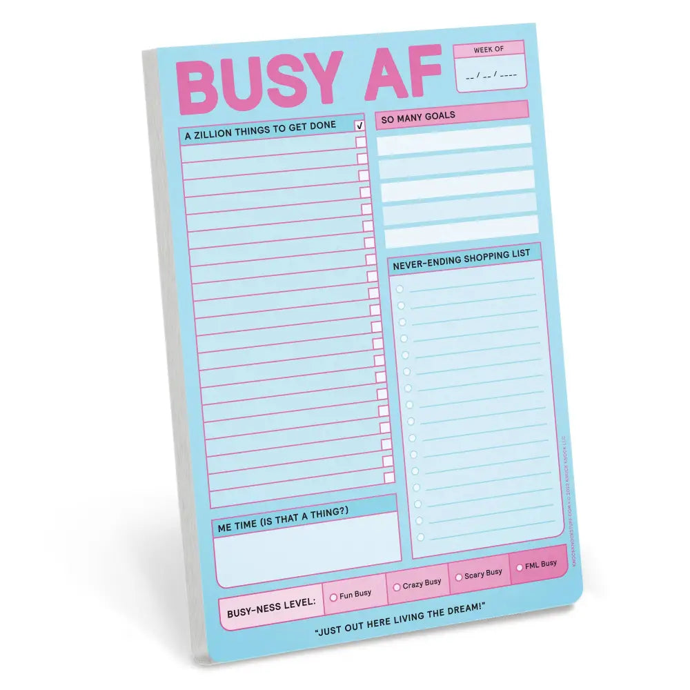 Busy AF Notepad - Books & Stationery | Laughing Sisters