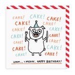 Cake! Cake! Cake! Gemma Correll Birthday Card - Cards