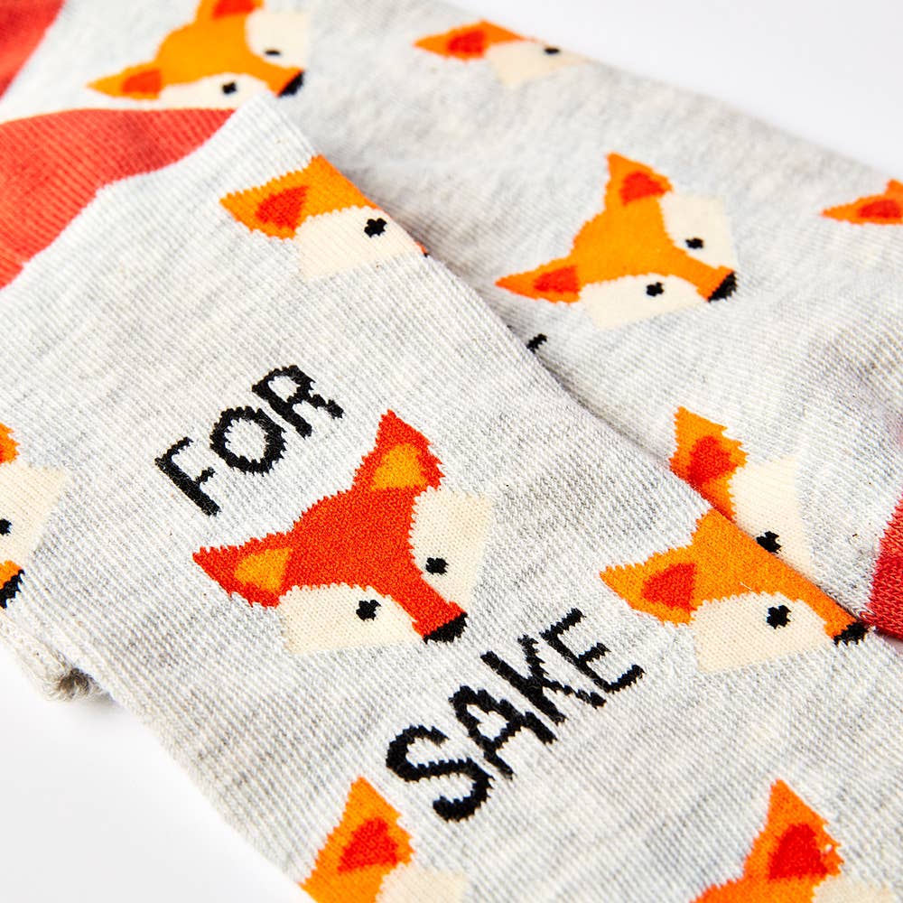 For Fox Sake Funny Trainer Socks | Laughing Sisters UK