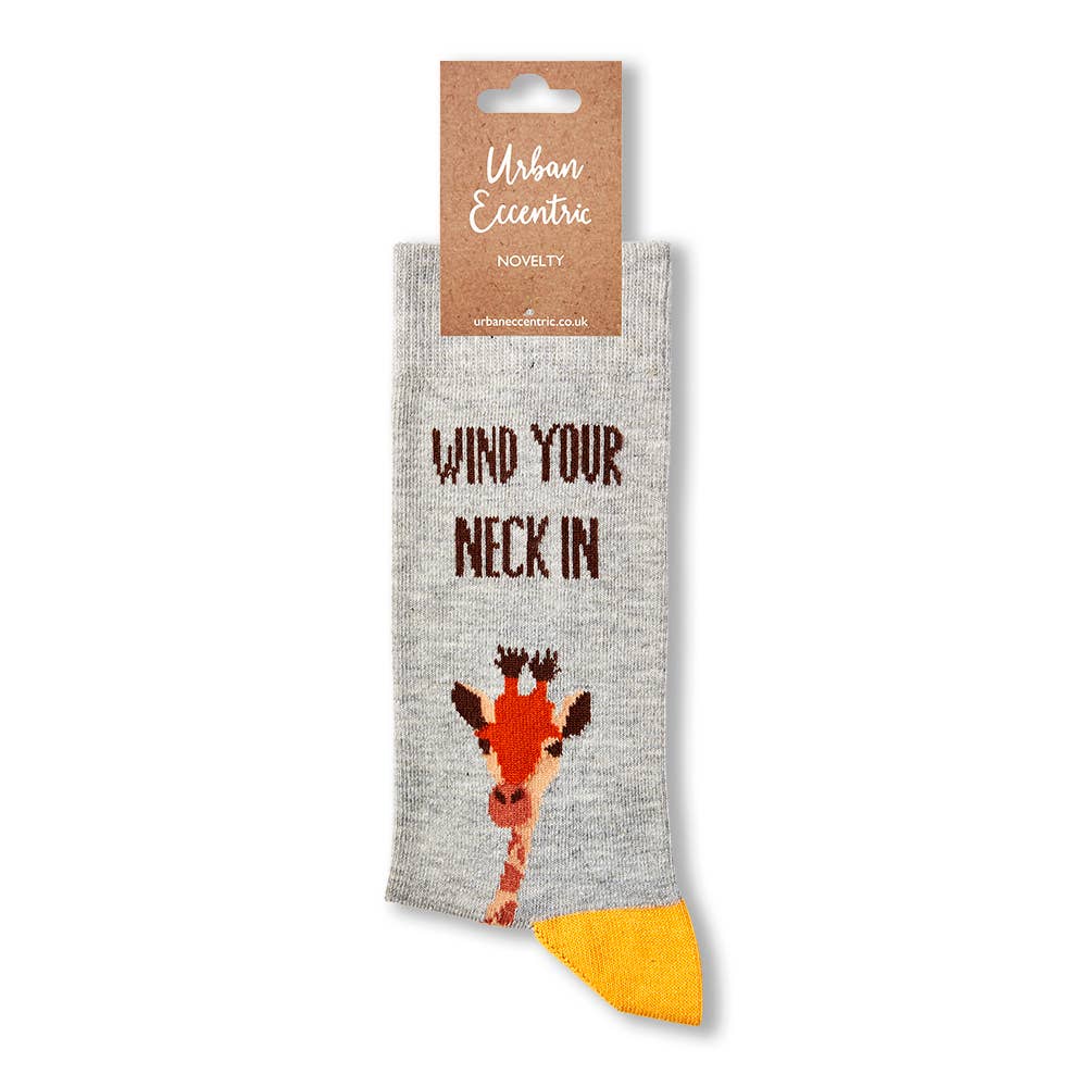 Wind your neck in giraffe socks | Laughing Sisters UK