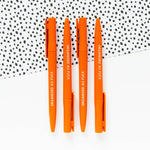 Orange 'Organised as fuck' Ballpoint Pen | Laughing Sisters UK