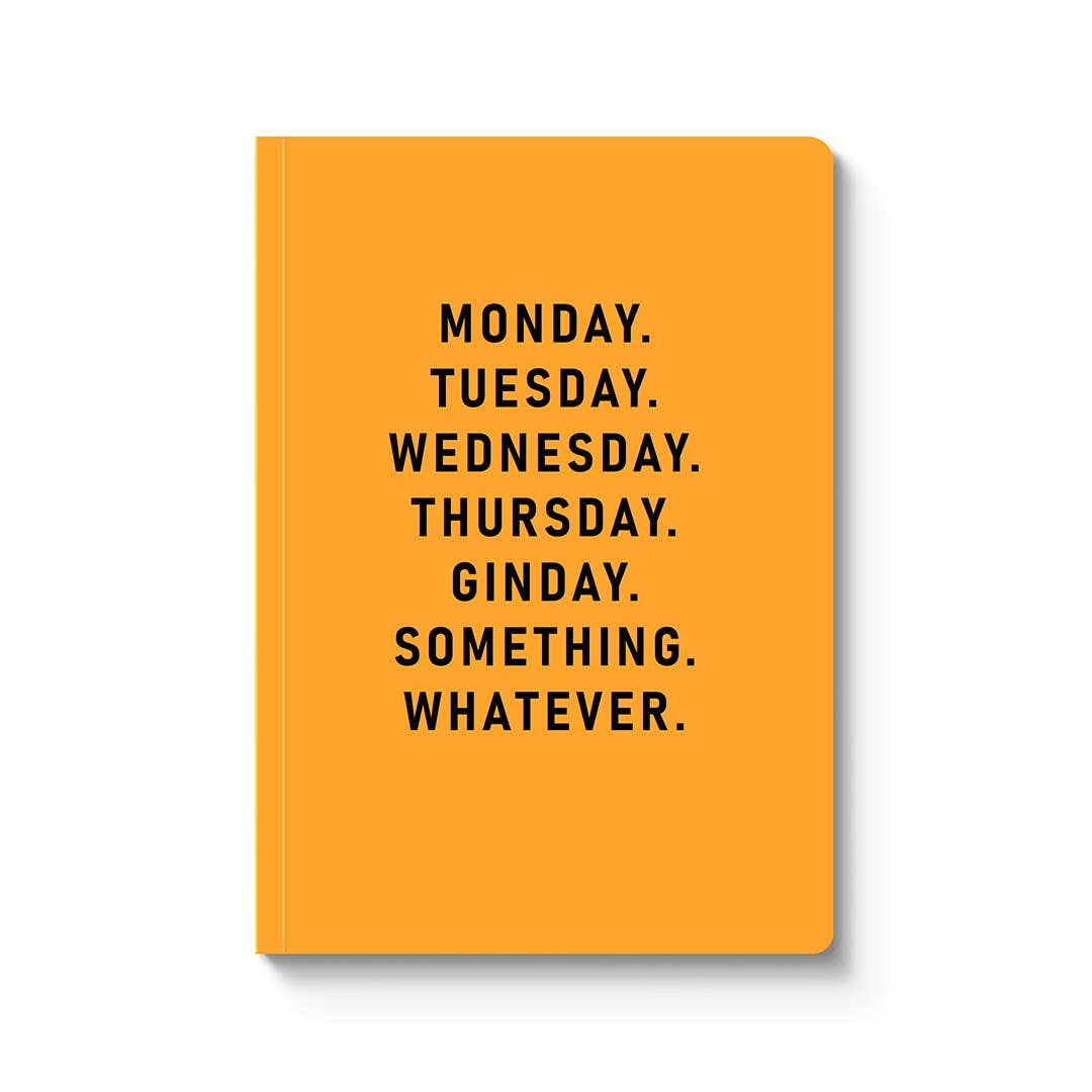 Funny Ginday A5 Notebook | Laughing Sisters UK