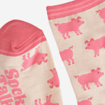 Pink Pig Women's Bamboo Socks | Laughing Sisters UK