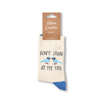 Don’t Stare At My Tits Socks - Funny Women's Socks | Laughing Sisters UK