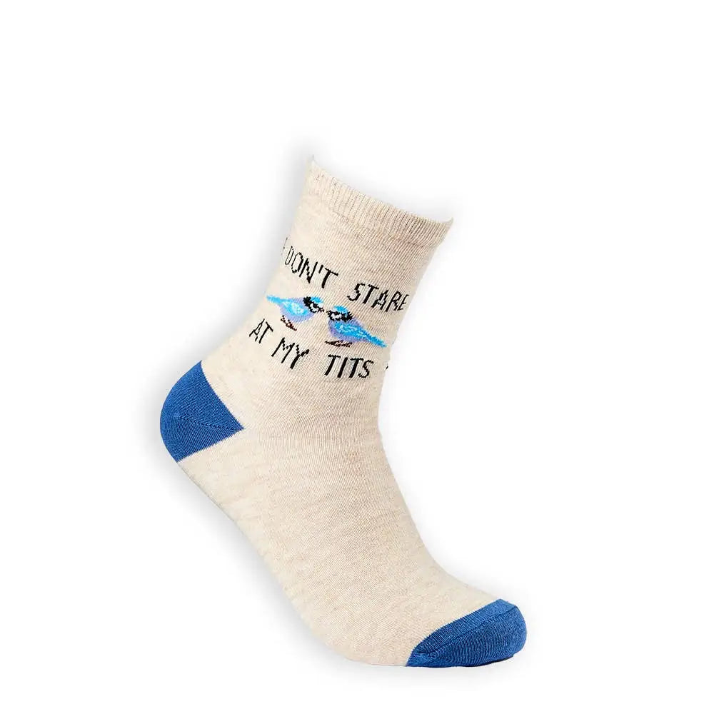Don’t Stare At My Tits Socks - Funny Women's Socks | Laughing Sisters UK