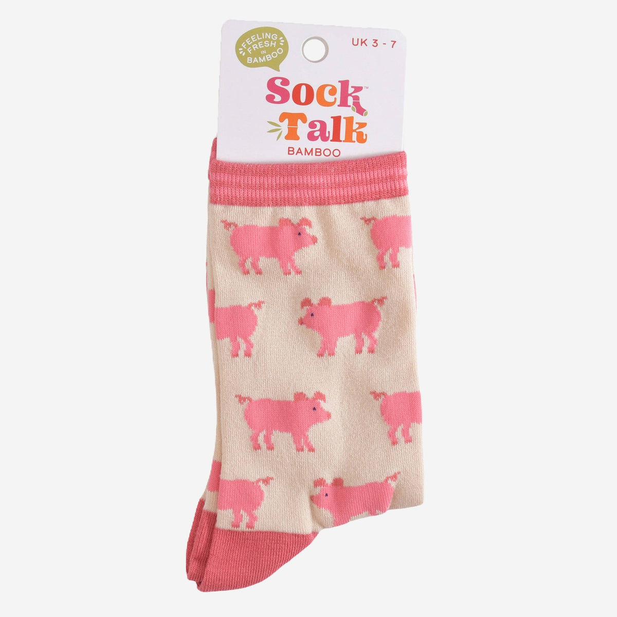 Pink Pig Women's Bamboo Socks | Laughing Sisters UK