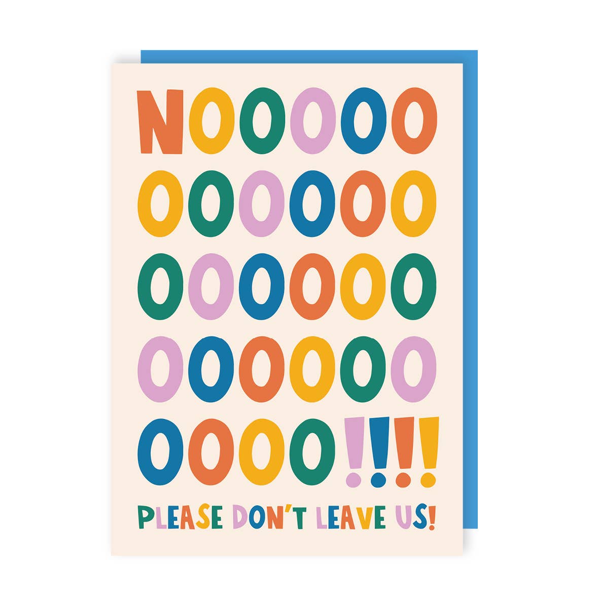 Please don't leave us - work leaving card | Laughing Sisters UK