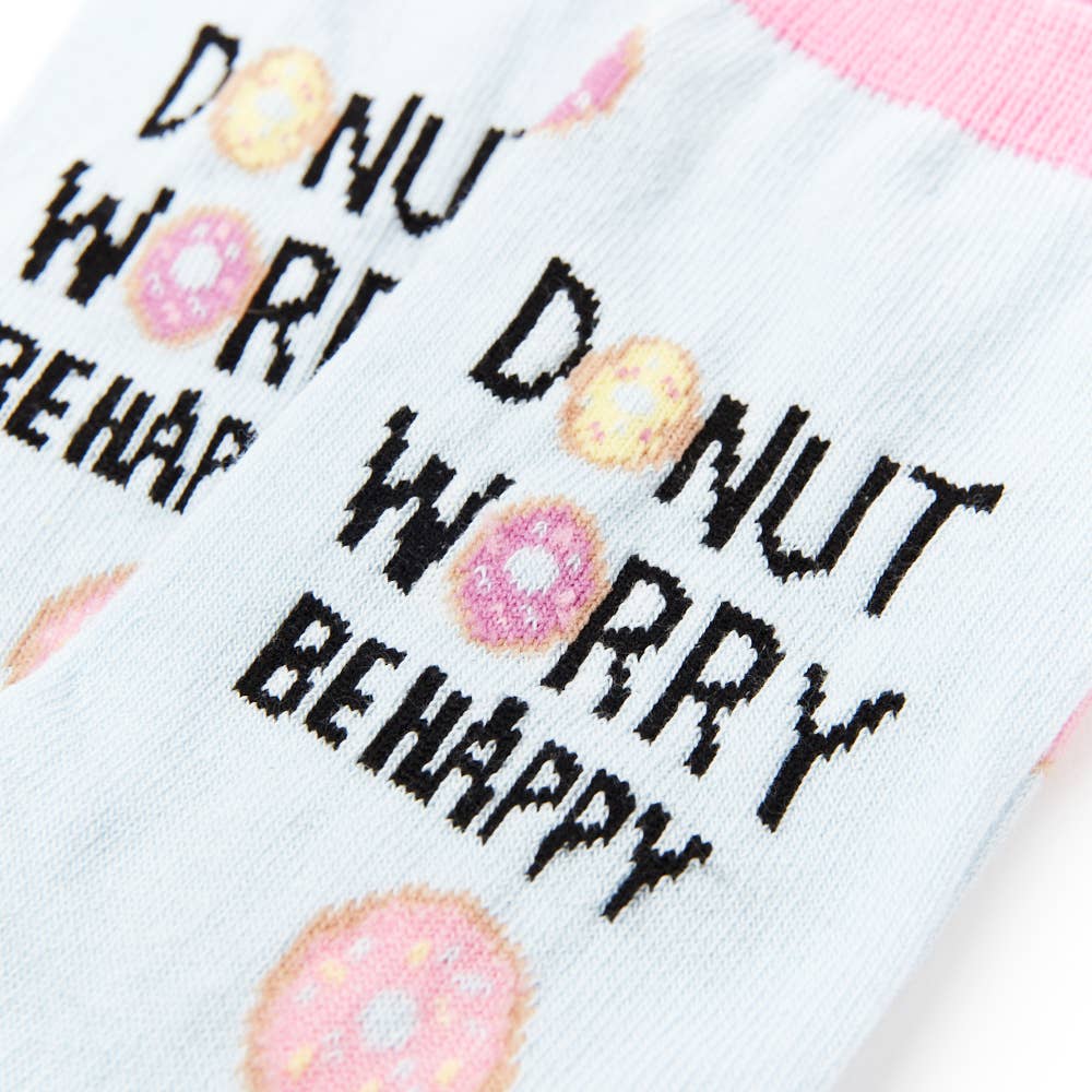 Donut worry, be happy women's socks | Laughing Sisters UK