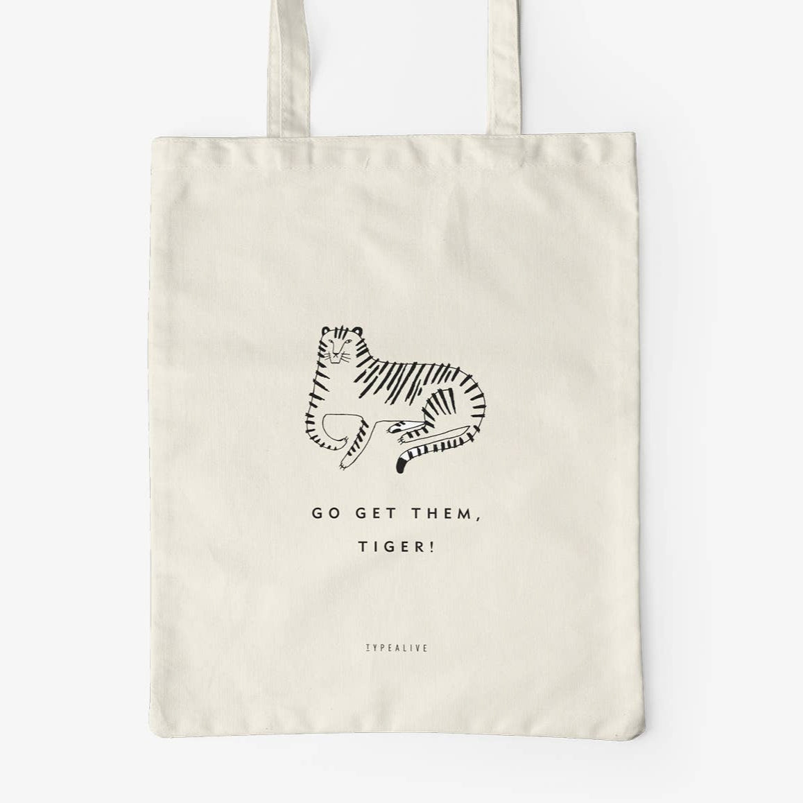 Go Get Them Tiger Tote Bag | Laughing Sisters UK