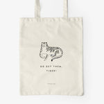 Go Get Them Tiger Tote Bag | Laughing Sisters UK
