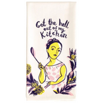 Get The Hell Out Dish Towel - Funny Kitchen Gift | Laughing Sisters UK