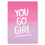 Go Girl Postcard - Books & Stationery