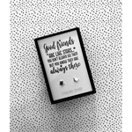 Good Friends are like Stars Silver Earrings - Jewellery