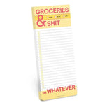 Groceries and Sh*t Make-a-List Pad - Books & Stationery