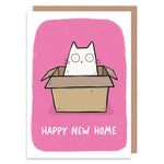New Home Cat In Box Card - Cards