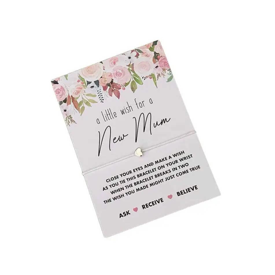 New Mum Wish String Bracelet - Jewellery
