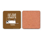 Pour the Coffee Cat Coaster - Kitchen