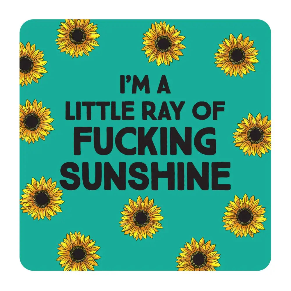Ray Of Sunshine Drinks Coaster - Kitchen