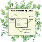 Seed & Recipe Card - Muddled Martini Gin Cocktail - Cards