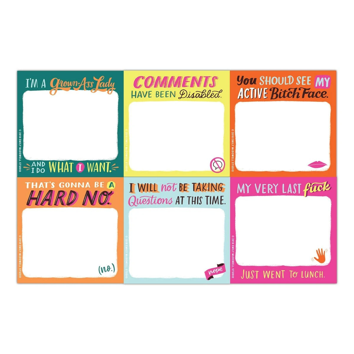 Grown ass lady - funny memo note pad | Laughing Sisters UK