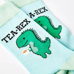 Tea-Rex Funny Dinosaur Socks | Laughing Sisters UK