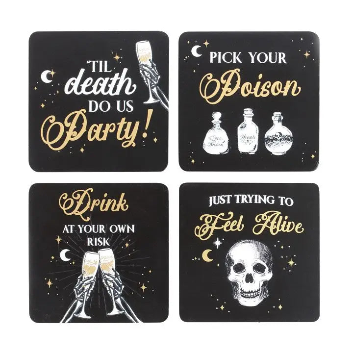 Til Death Do Us Party - Drinks Coaster Set - Kitchen