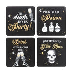 Til Death Do Us Party - Drinks Coaster Set - Kitchen