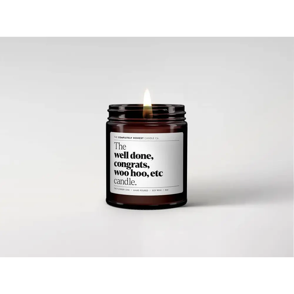 ’Well done congrats woo hoo etc’ Scented Candle - Candles