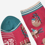Party Sloth Fun Women's Bamboo Socks | Laughing Sisters UK