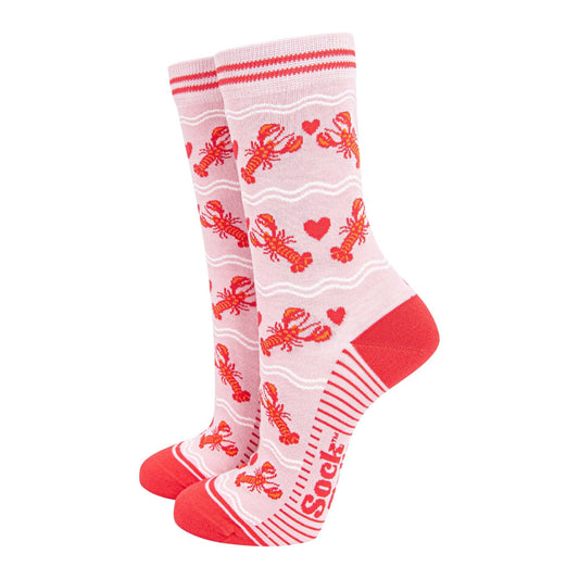 Lobster Love - Fun Women's Socks | Laughing Sisters UK