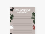 'Very Important Dogument' List Notepad | Laughing Sisters UK