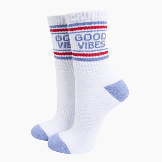 Good Vibes - Organic Cotton Women's Sport Socks | Laughing Sisters UK