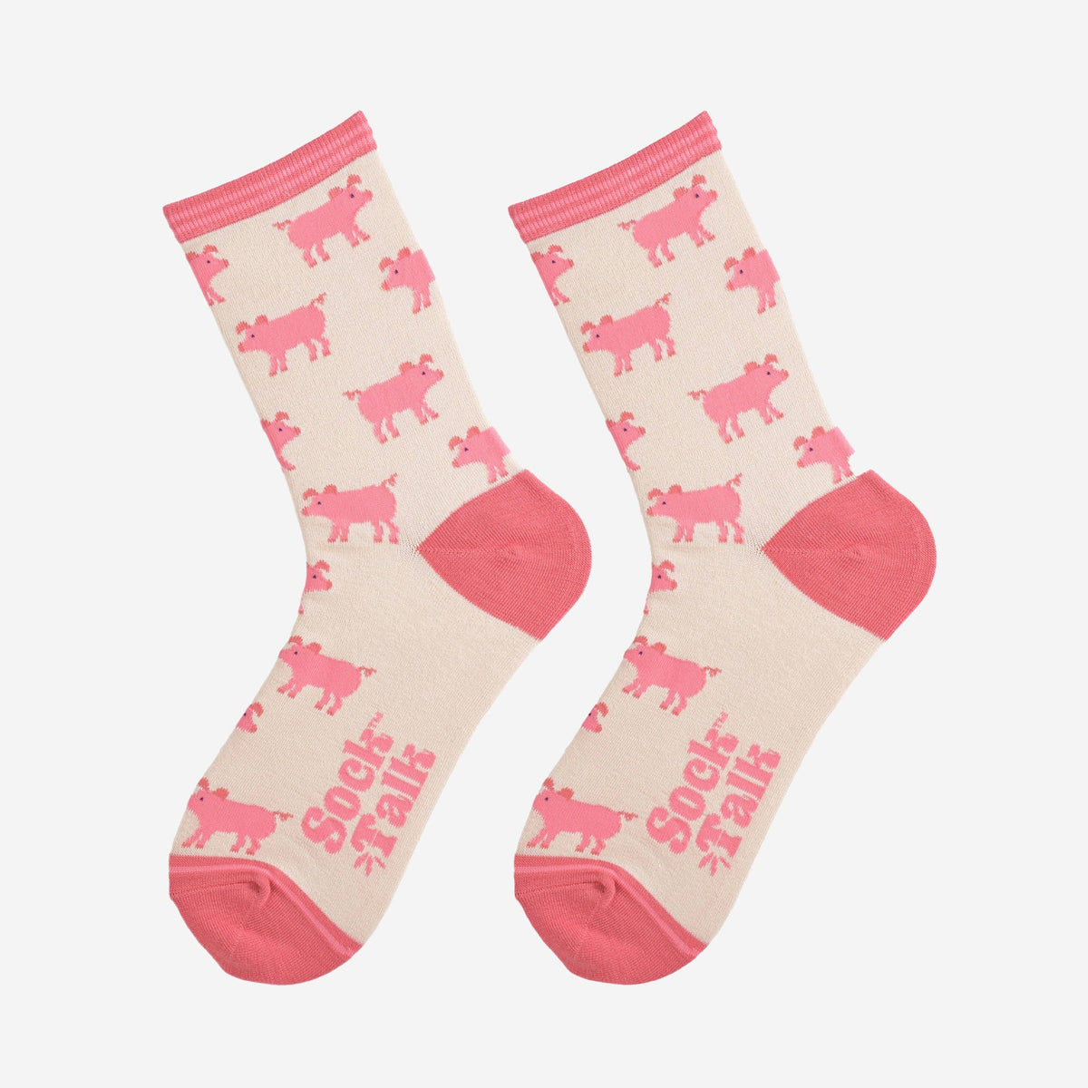 Pink Pig Women's Bamboo Socks | Laughing Sisters UK