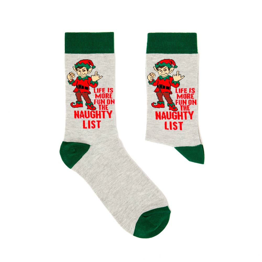 'Life Is Better On The Naughty List' Socks