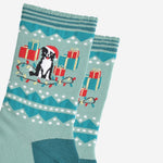 Christmas Border Collie Women's Bamboo Socks | Laughing Sisters UK