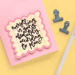 According to Plan Cute Vinyl Sticker | Laughing Sisters UK