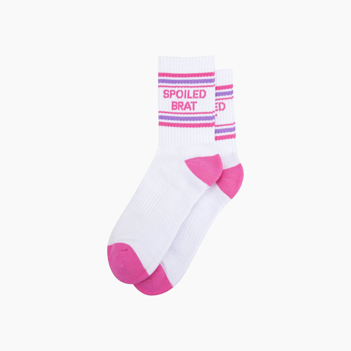 Spoiled Brat - Organic Cotton Sports Socks - Funny gift for daughter or girlfriend | Laughing Sisters UK
