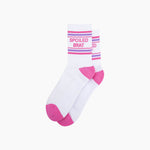 Spoiled Brat - Organic Cotton Sports Socks - Funny gift for daughter or girlfriend | Laughing Sisters UK